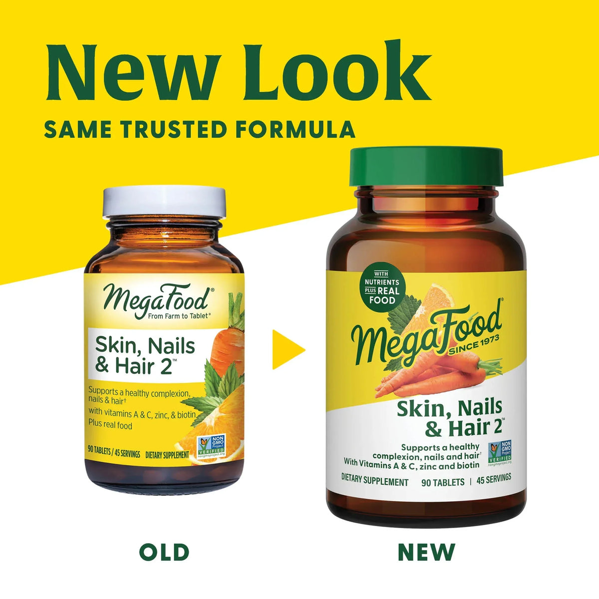 Skin, Nails & Hair 2™ multivitaminen en mineralen – verpakking met 90 tabletten