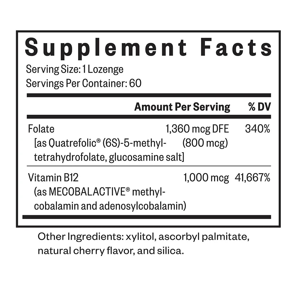 Methyl B12 met L-Methylfolaat - 60 zuigtabletten