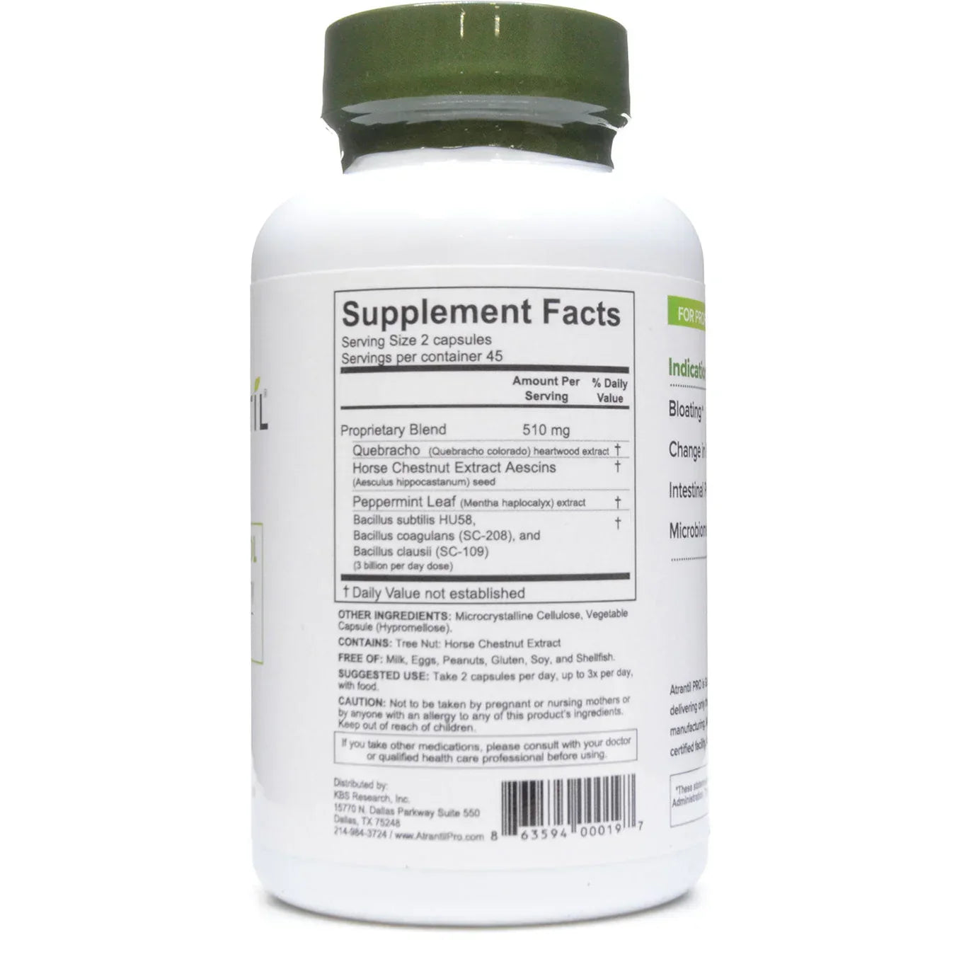 Atrantil Pro - SIBO + Probiotica Formulering - 90 capsules - Ergomax