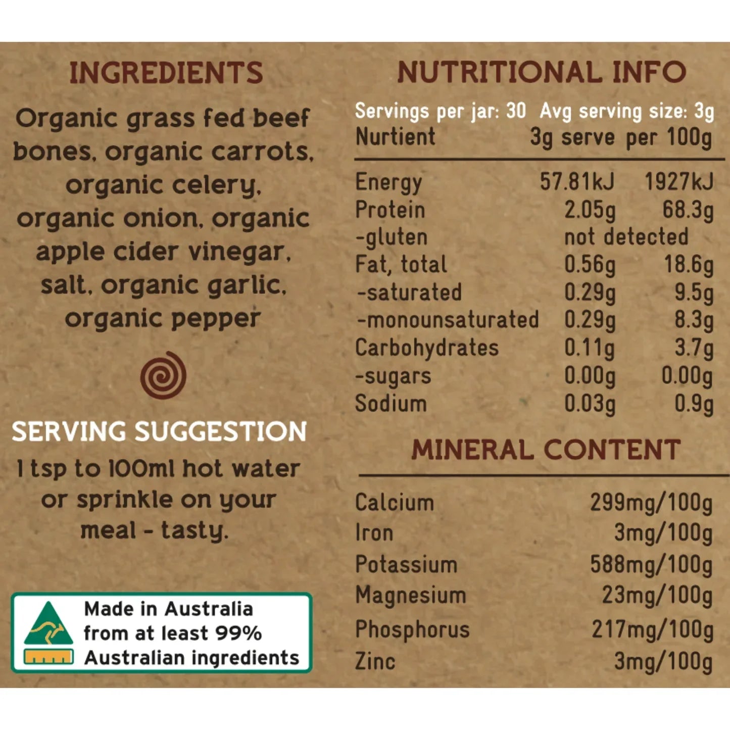 Bottenbouillon - Grasgevoerd Rund - 90 gram