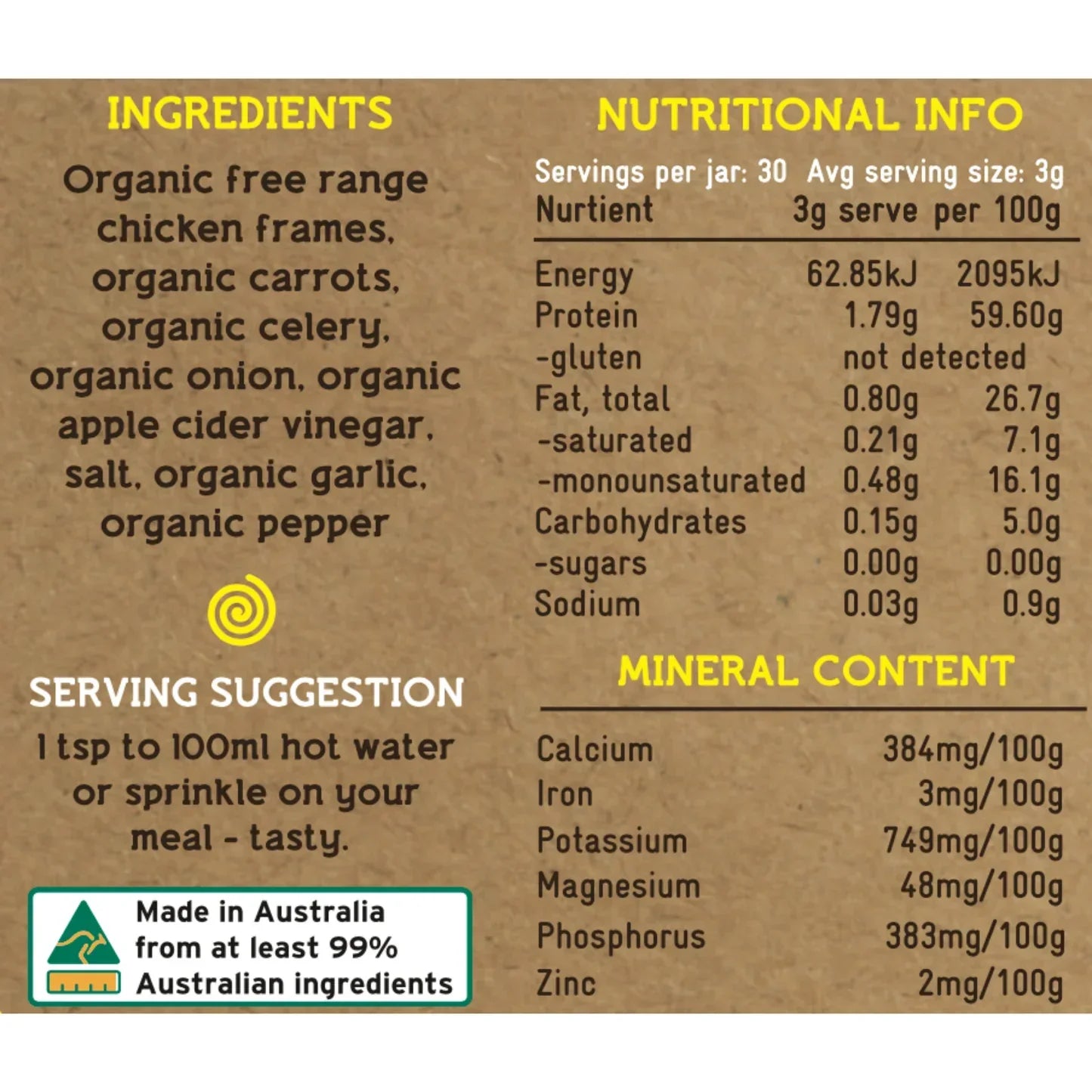 Bottenbouillon - Weidekip - 90 gram