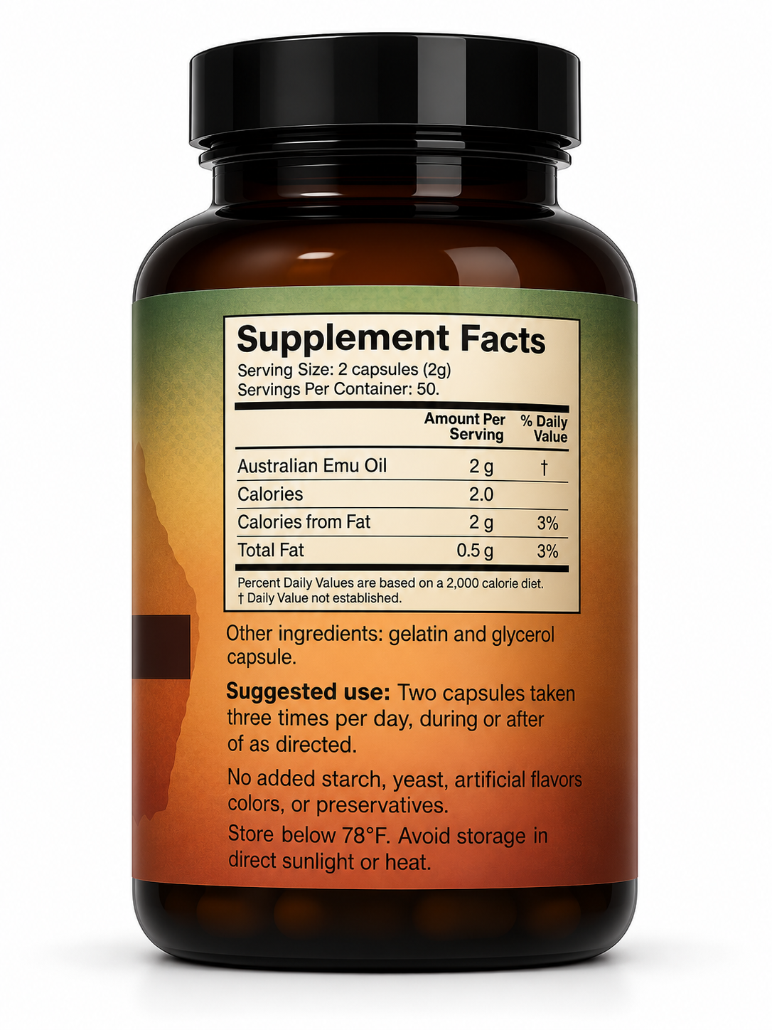 Emoe Olie - 100 Capsules
