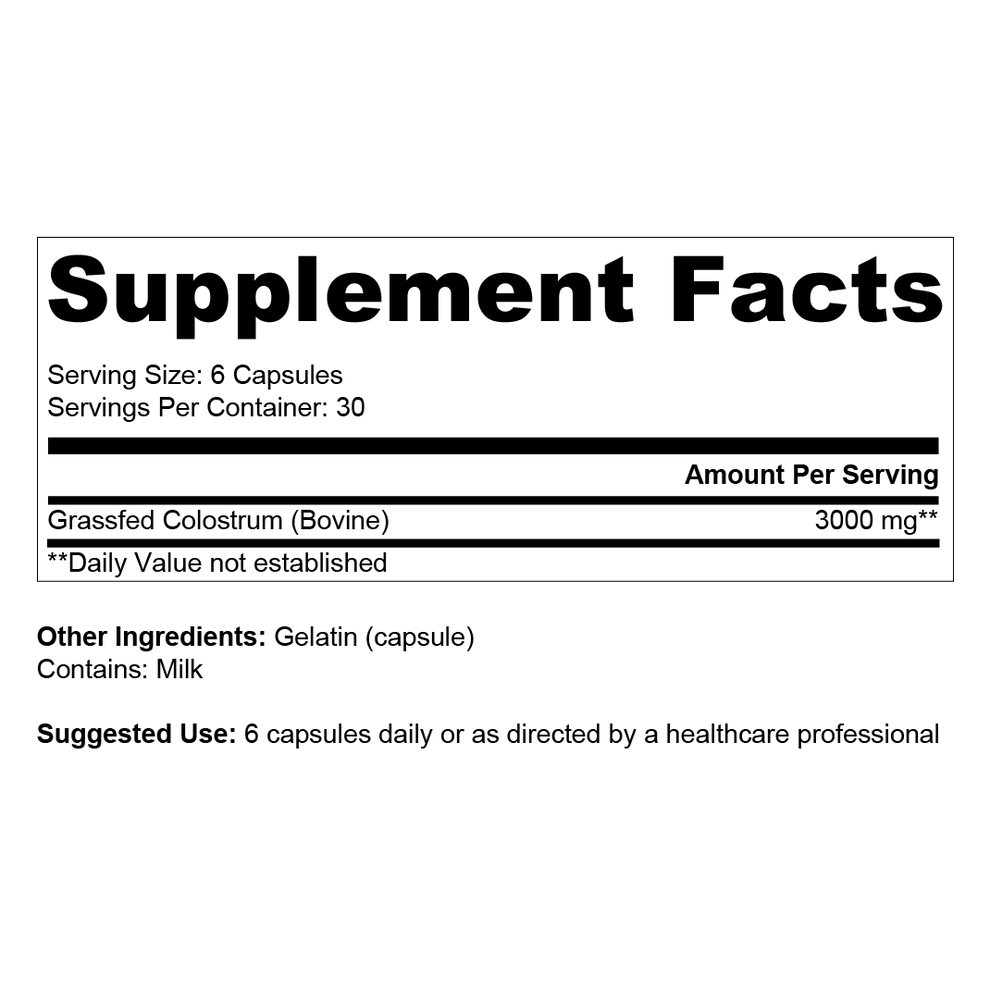 Rundercolostrum - Grasgevoerd - 180 capsules