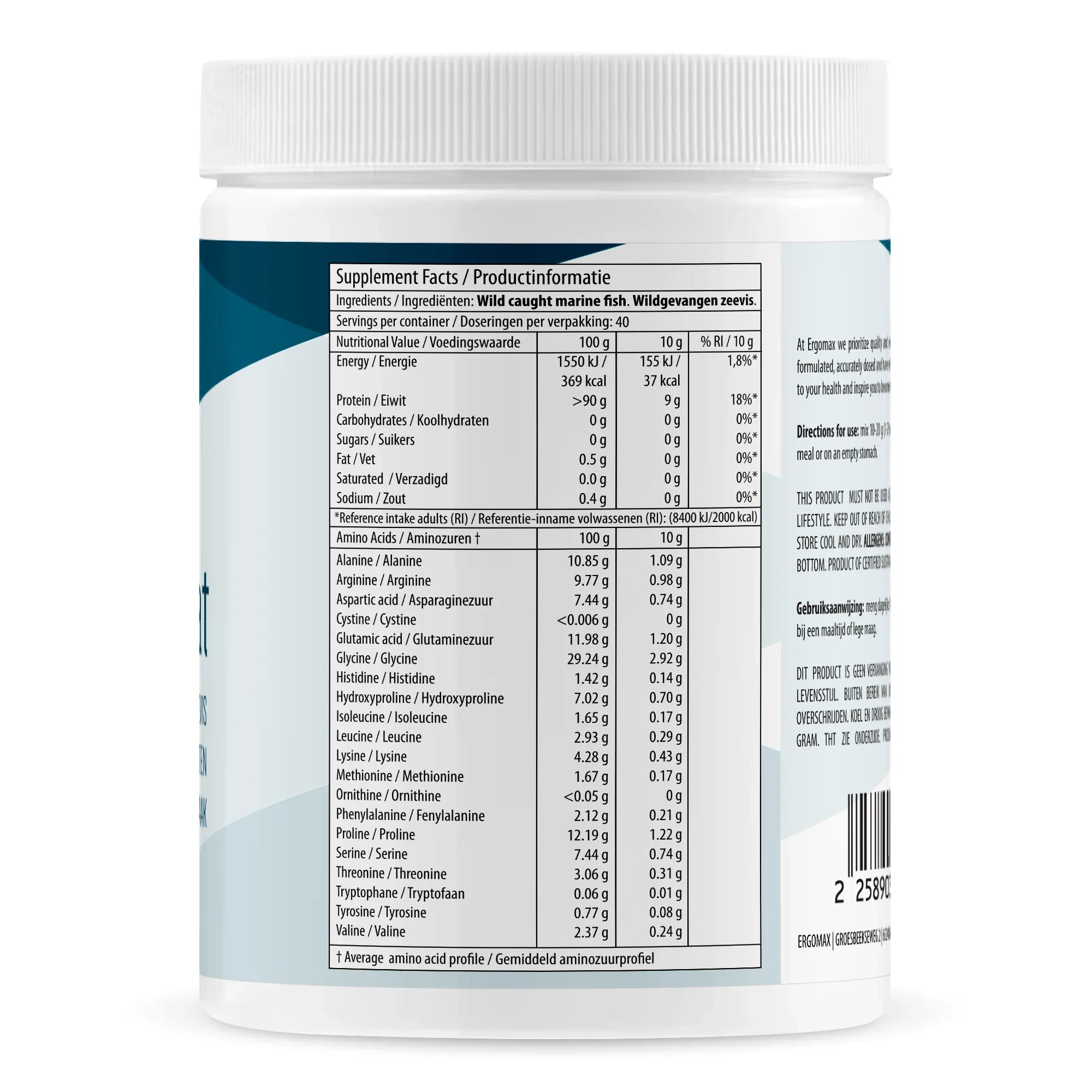 Collageen Hydrolysaat - Wilde Zeevis