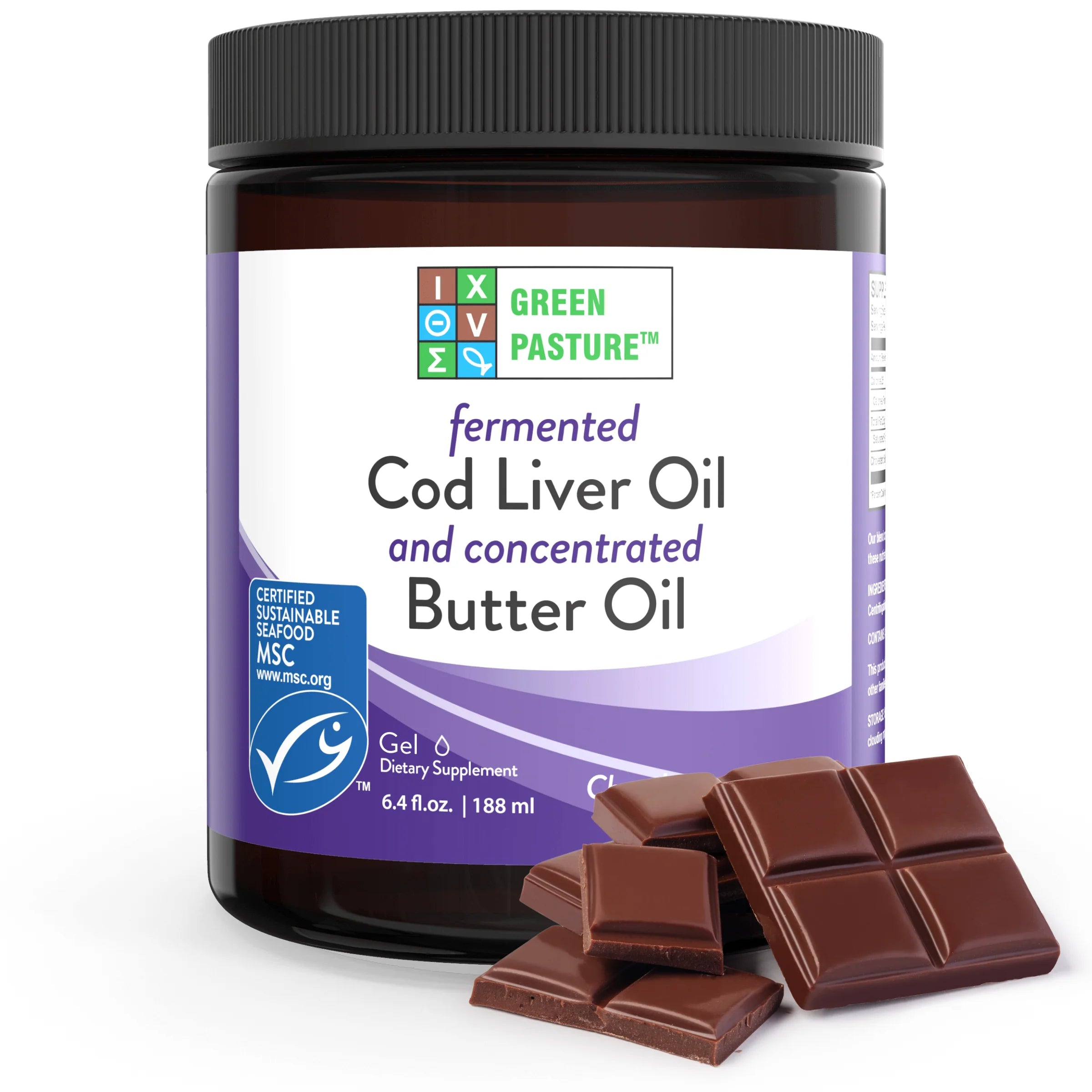 Gefermenteerde Levertraan & Boterolie Gel – Chocola