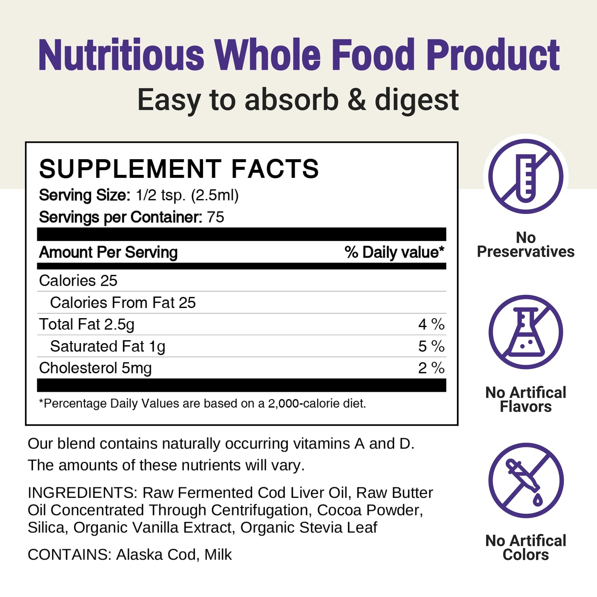Gefermenteerde Levertraan & Boterolie Gel – Chocola