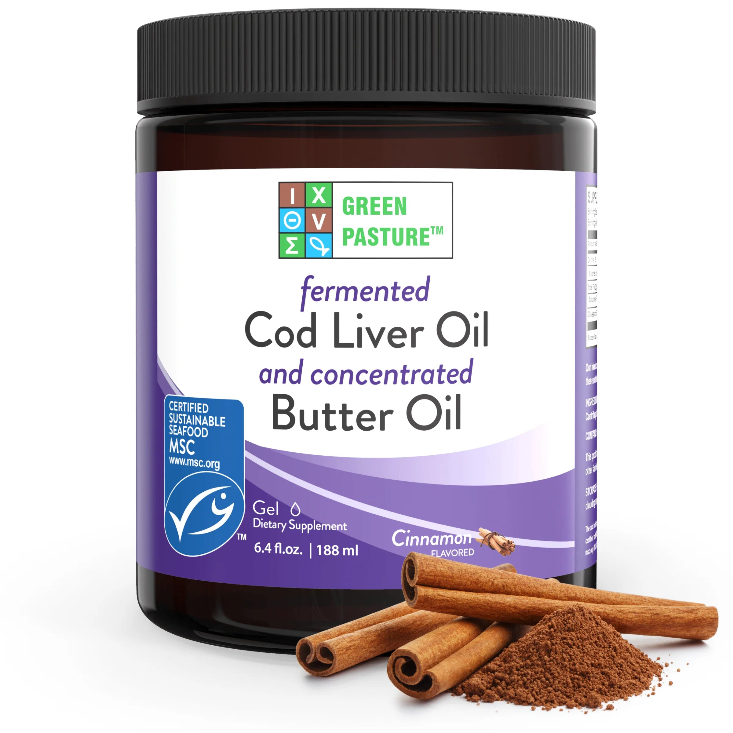 Gefermenteerde Levertraan & Boterolie Gel – Kaneel