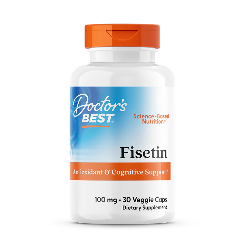 Fisetine van Doctor's Best, 100 mg in 30 veggie caps voor antioxidanten en cognitieve ondersteuning