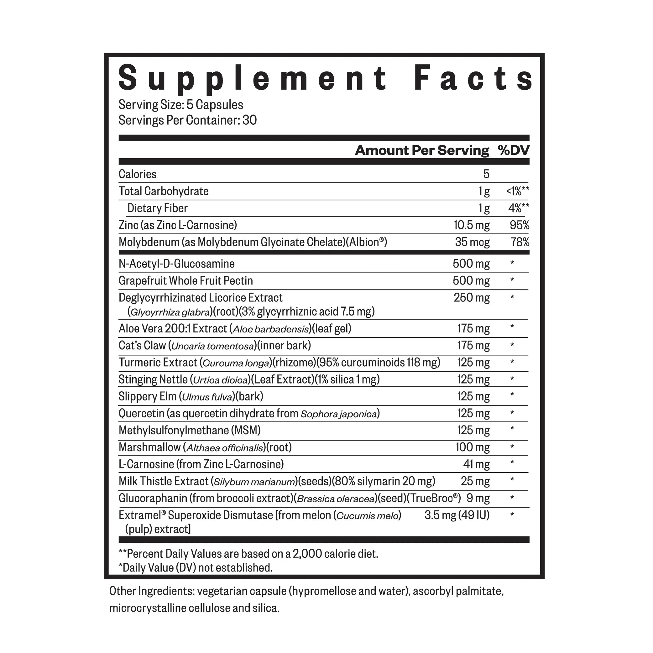 Gut Nutrients - 150 capsules