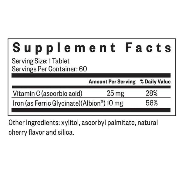 IJzer - 60 kauwtabletten