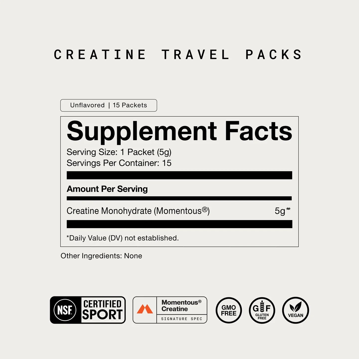 Creatine Travel Packs