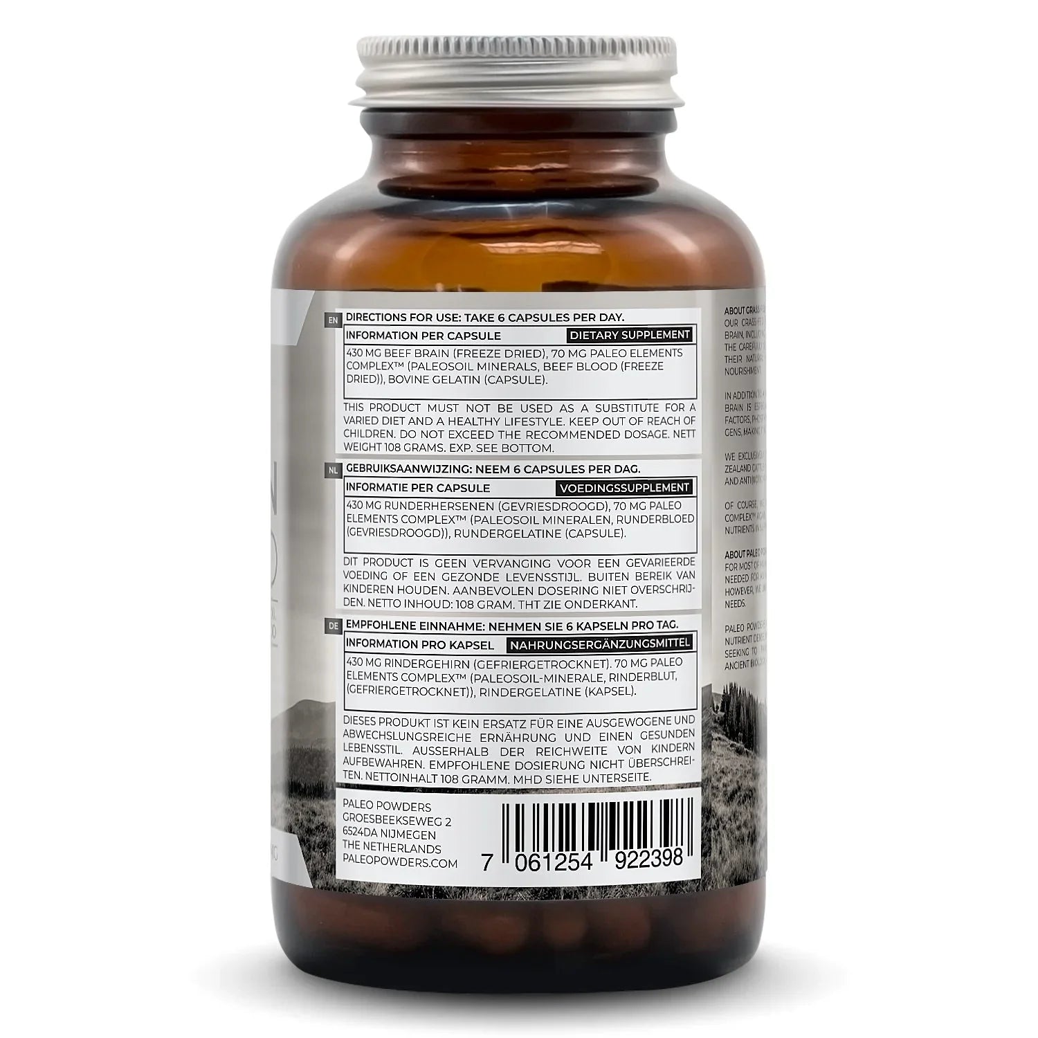 Runder Hersenen - Grasgevoerd - 180 capsules