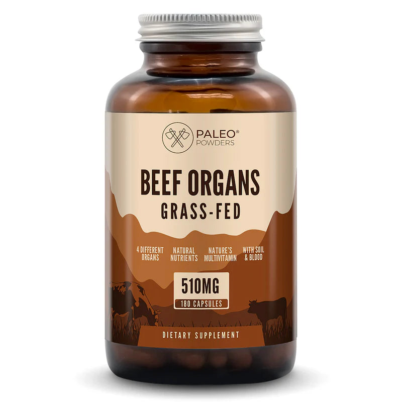 Runder orgaan mix grasgevoerd 180 capsules voorkant