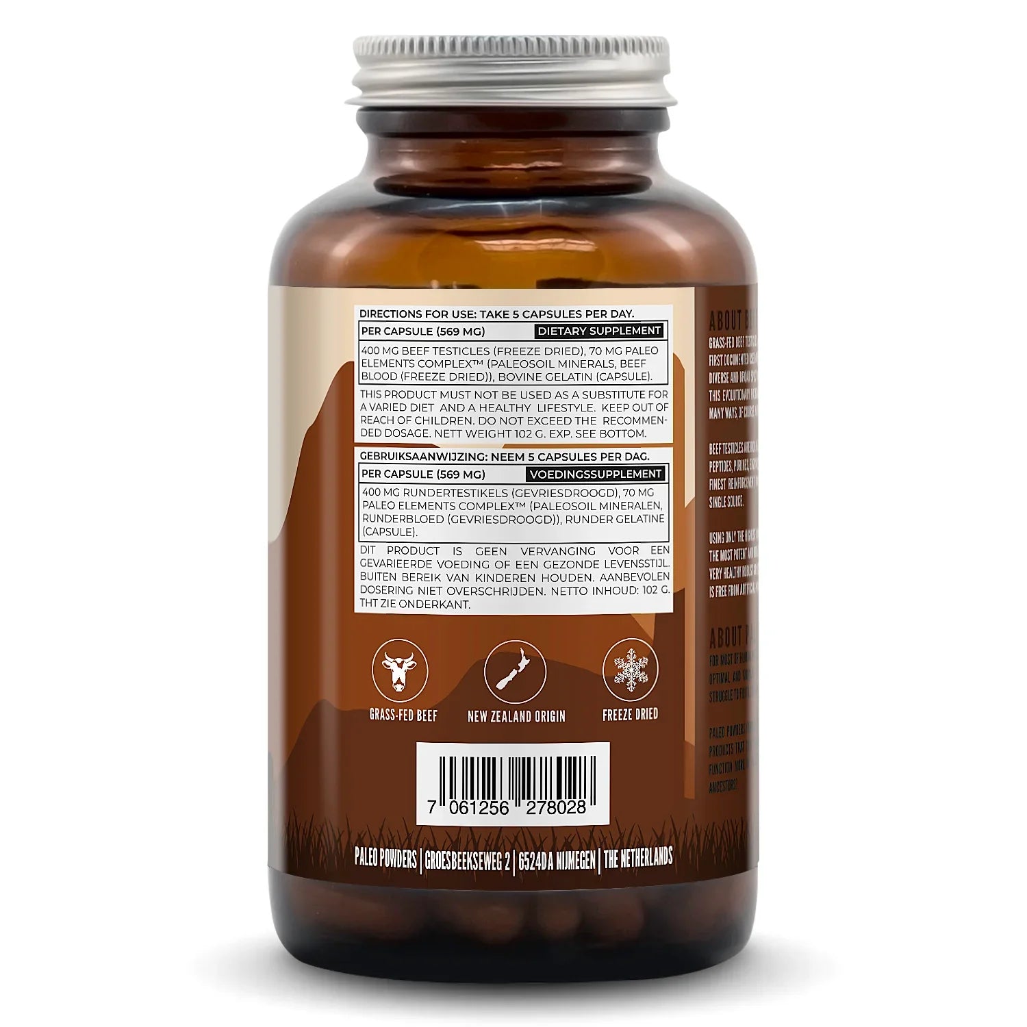 Runder Testikels - Grasgevoerd - 180 capsules