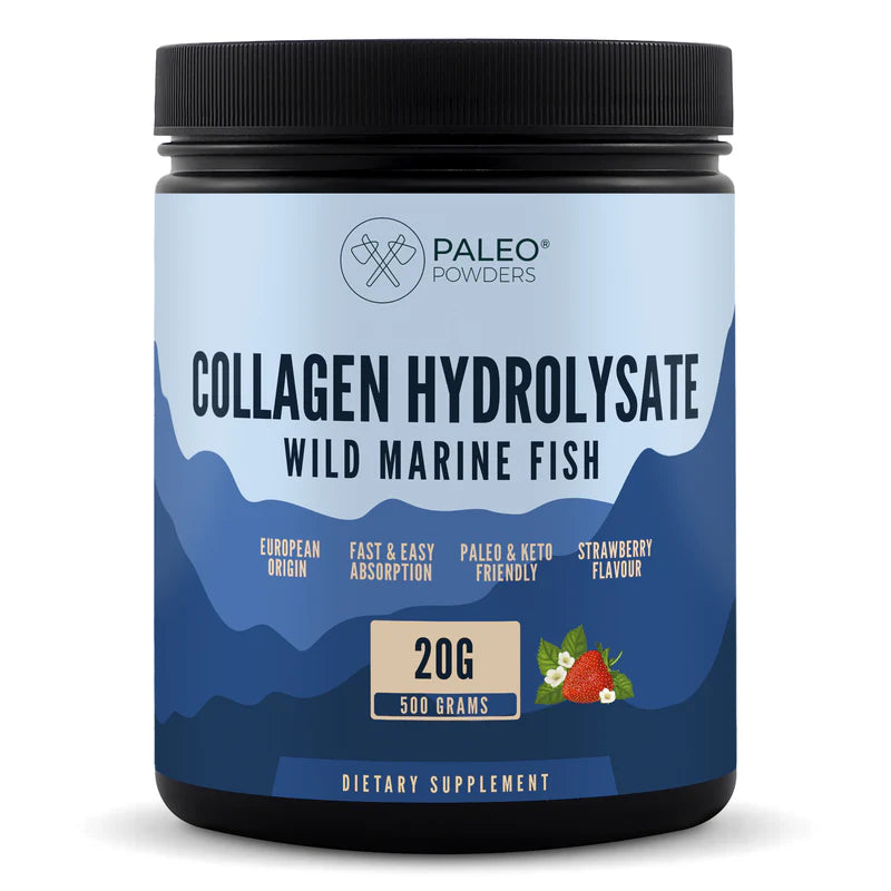 Collageen Hydrolysaat - Wild Gevangen Vis - Aardbei - 500 gram