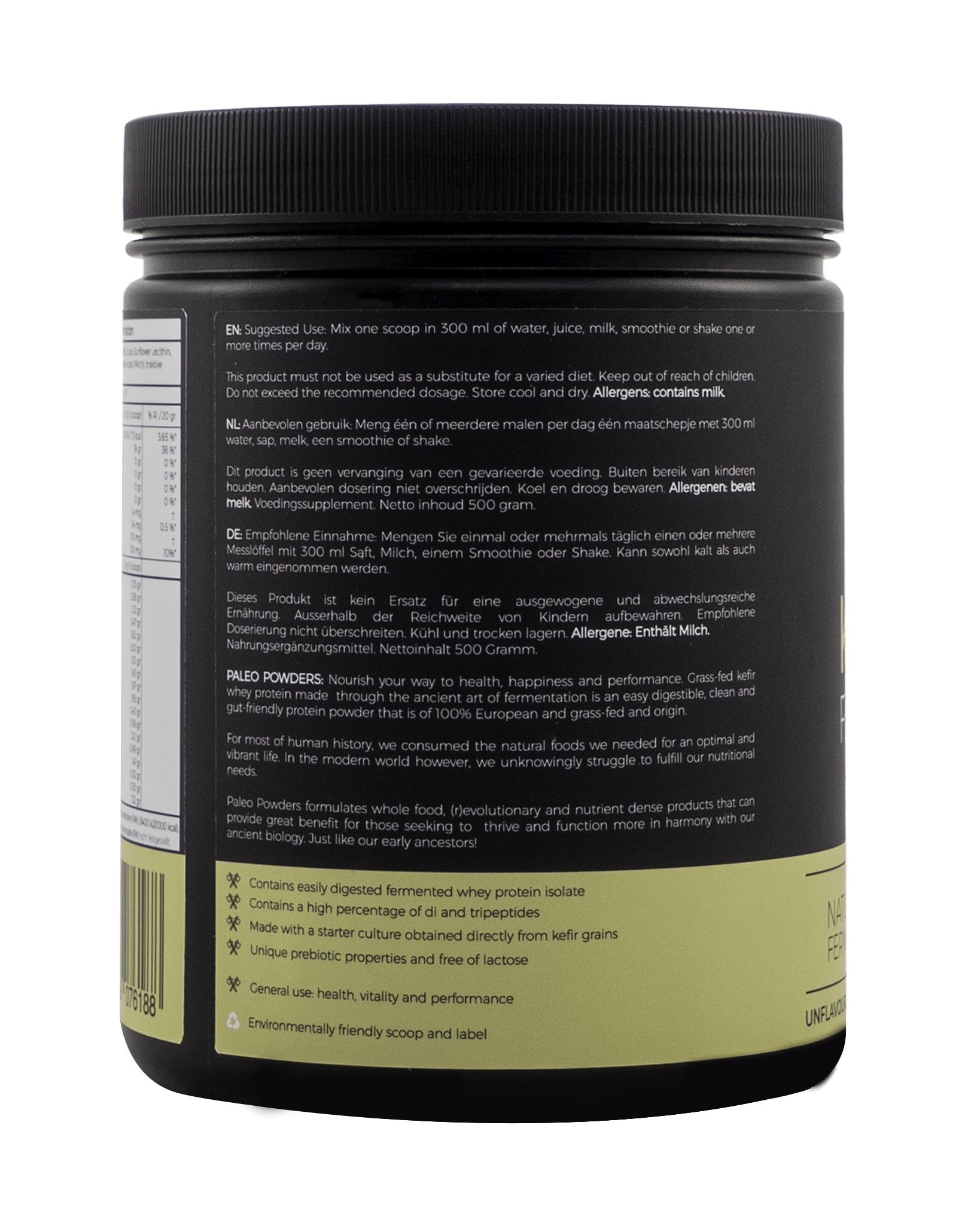 Kefir Whey - Gefermenteerd Eiwitpoeder - 500 gram