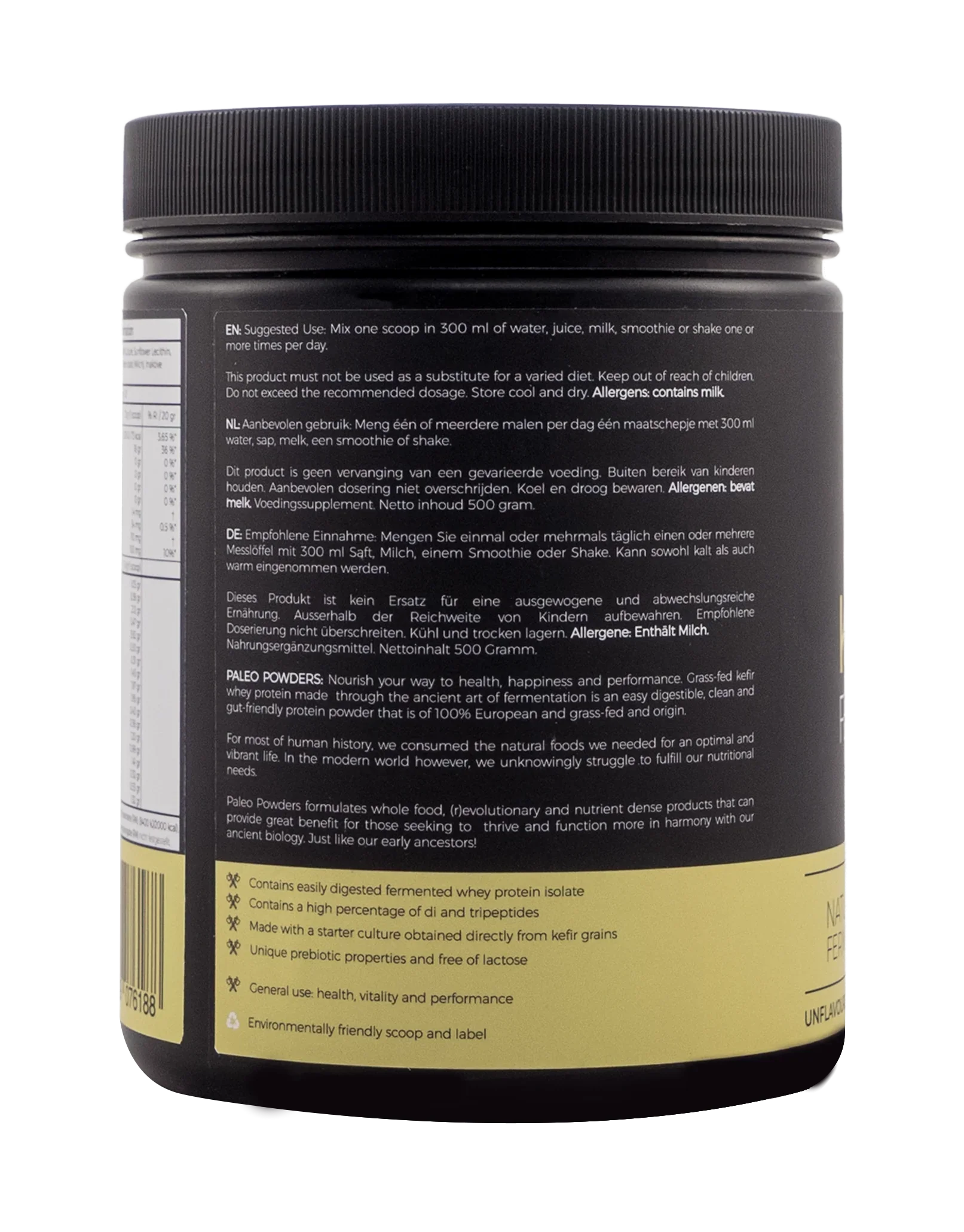 Kefir Whey - Gefermenteerd Eiwitpoeder - 500 gram