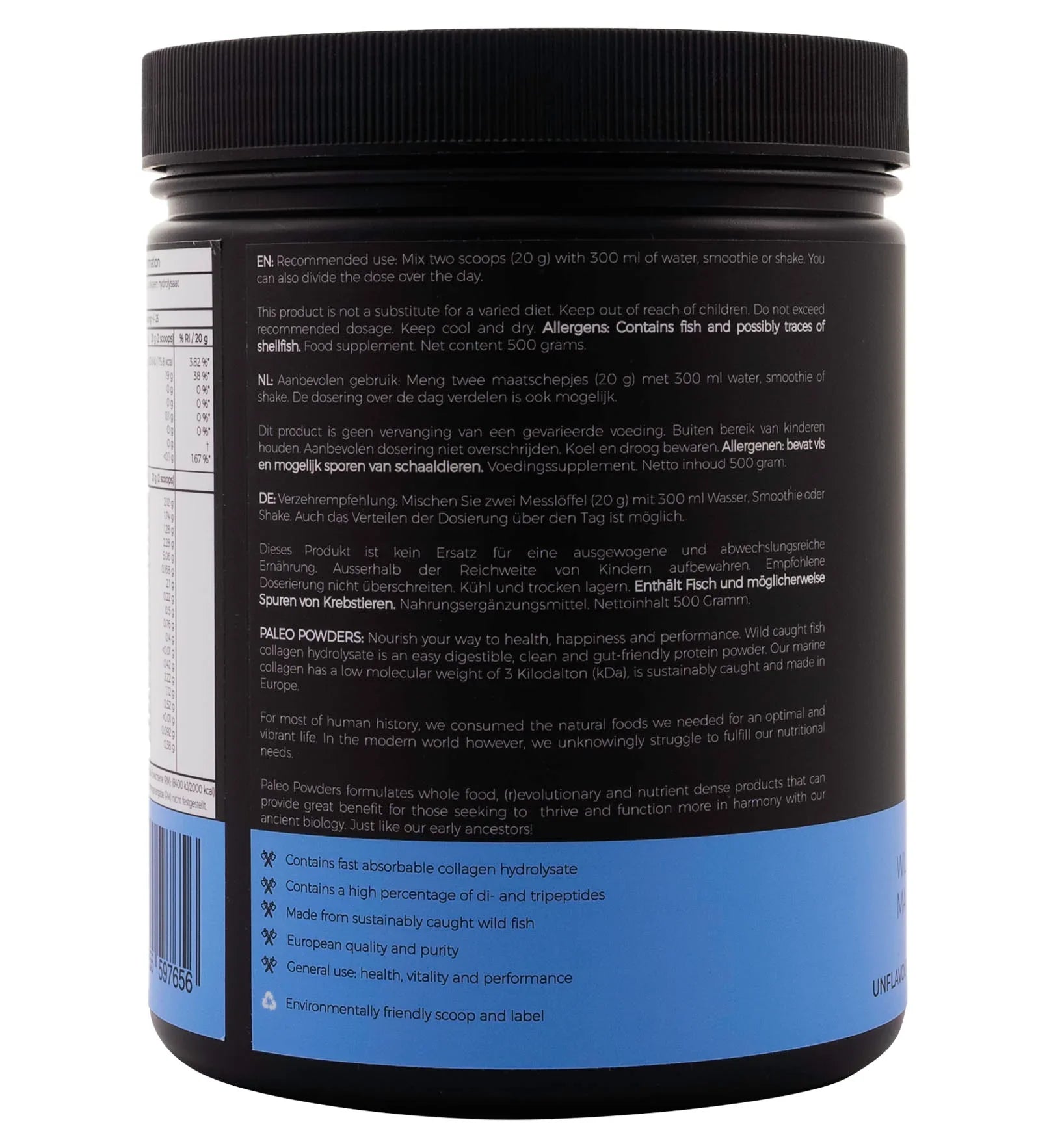 Collageen Hydrolysaat - Wild Gevangen Vis - 500 gram