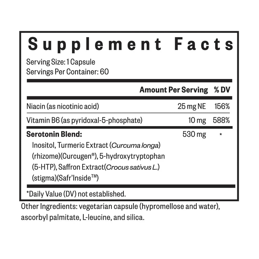 Serotonin Nutrients - 60 capsules