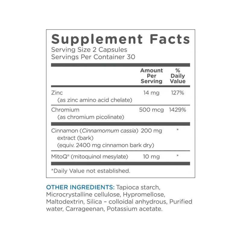 MitoQ® - Bloedsuiker - Ergomax