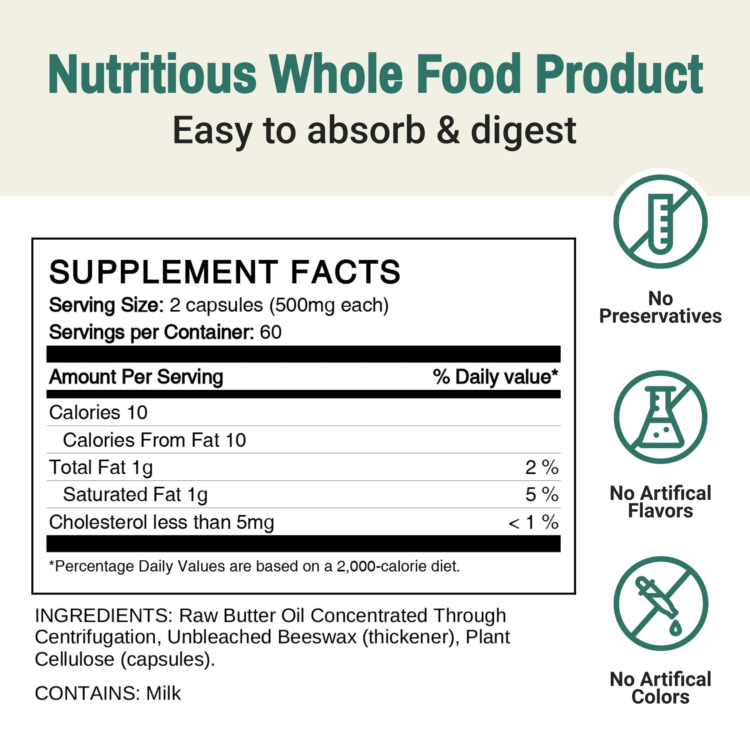 Geconcentreerde Boterolie – Capsules