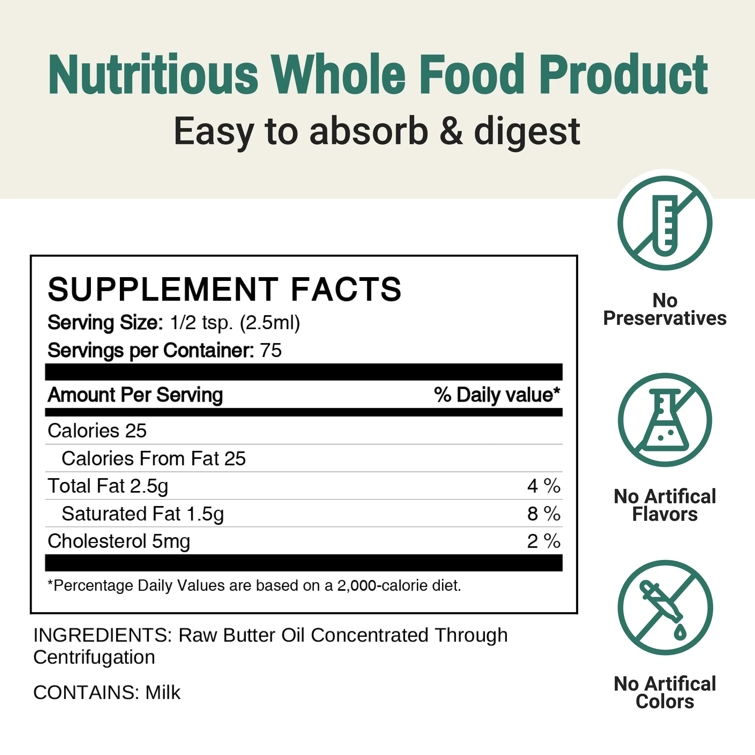 Vloeibare Geconcentreerde Boterolie – Naturel