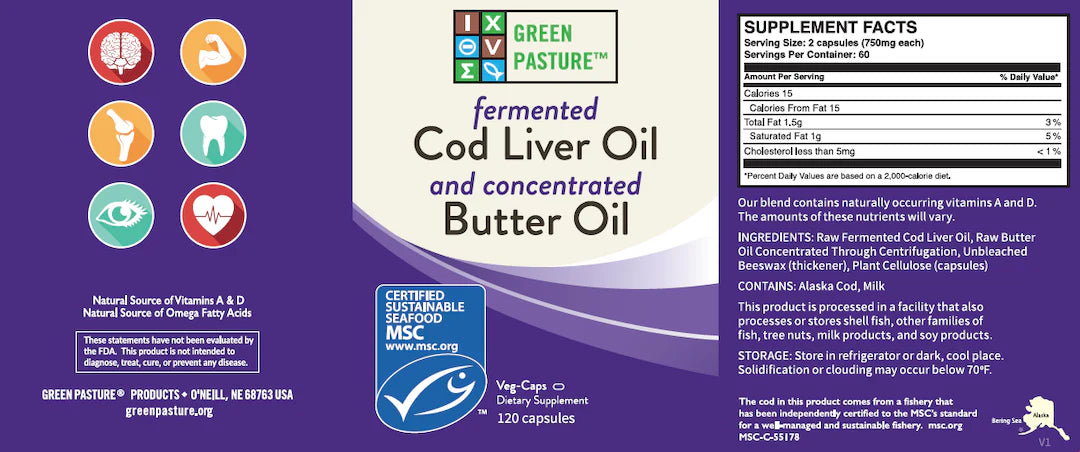 Gefermenteerde Levertraan & Boterolie – Capsules