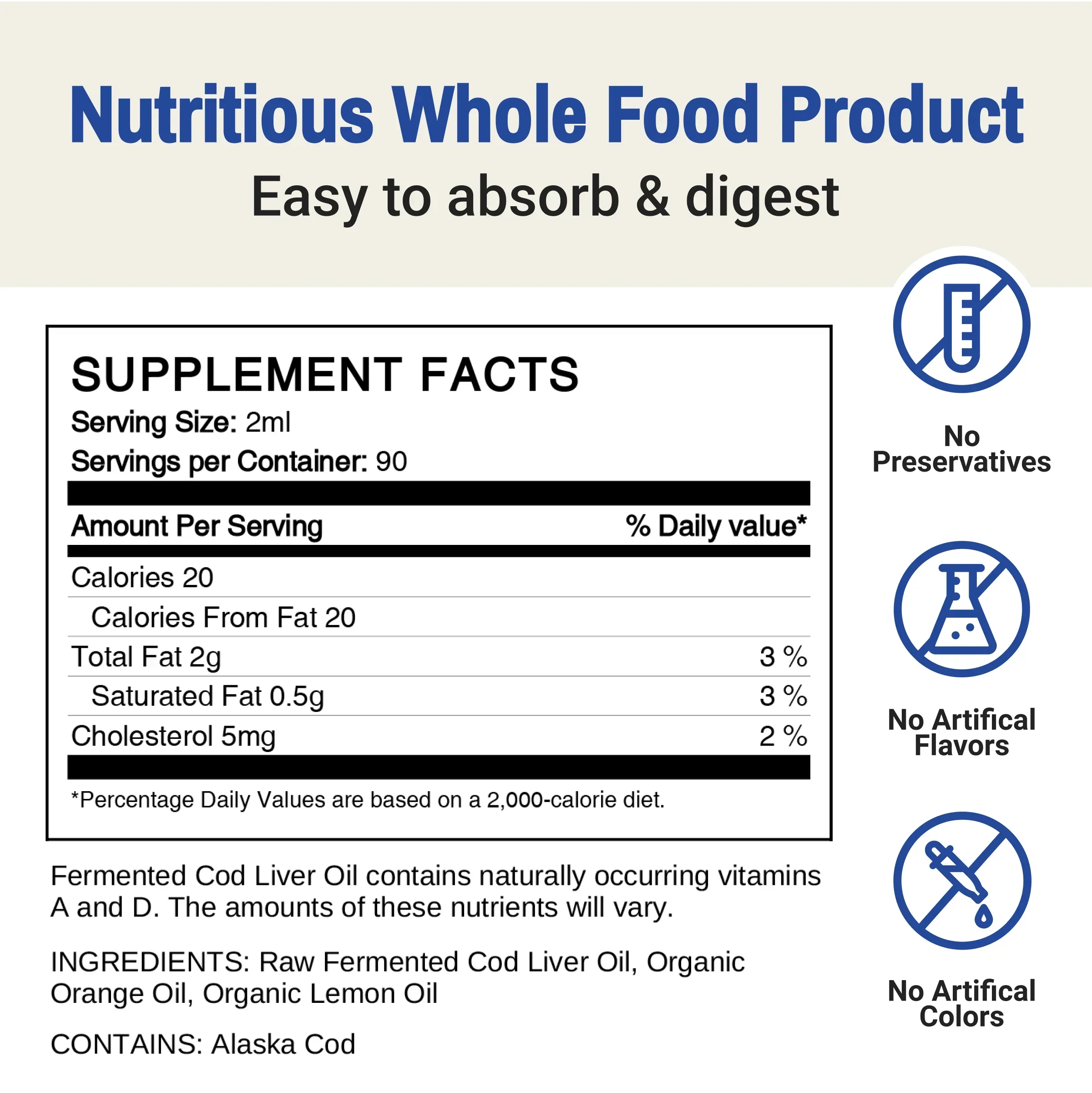 Vloeibare Gefermenteerde Levertraan - Oslo Orange