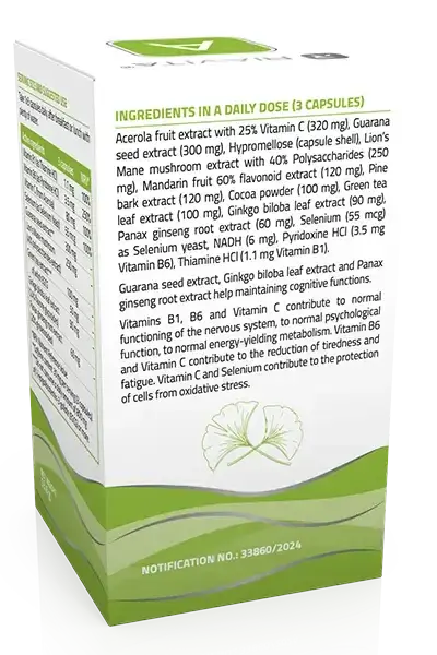 Achterkant van flaMENTIS met ingrediënten en gebruiksinformatie.