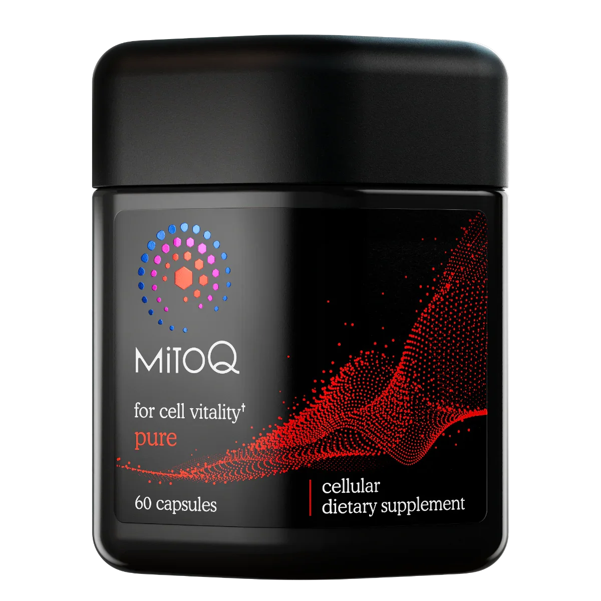 MitoQ met mitoquinol mesylaat supplement in verpakking