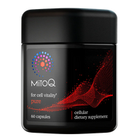 MitoQ met mitoquinol mesylaat supplement in verpakking