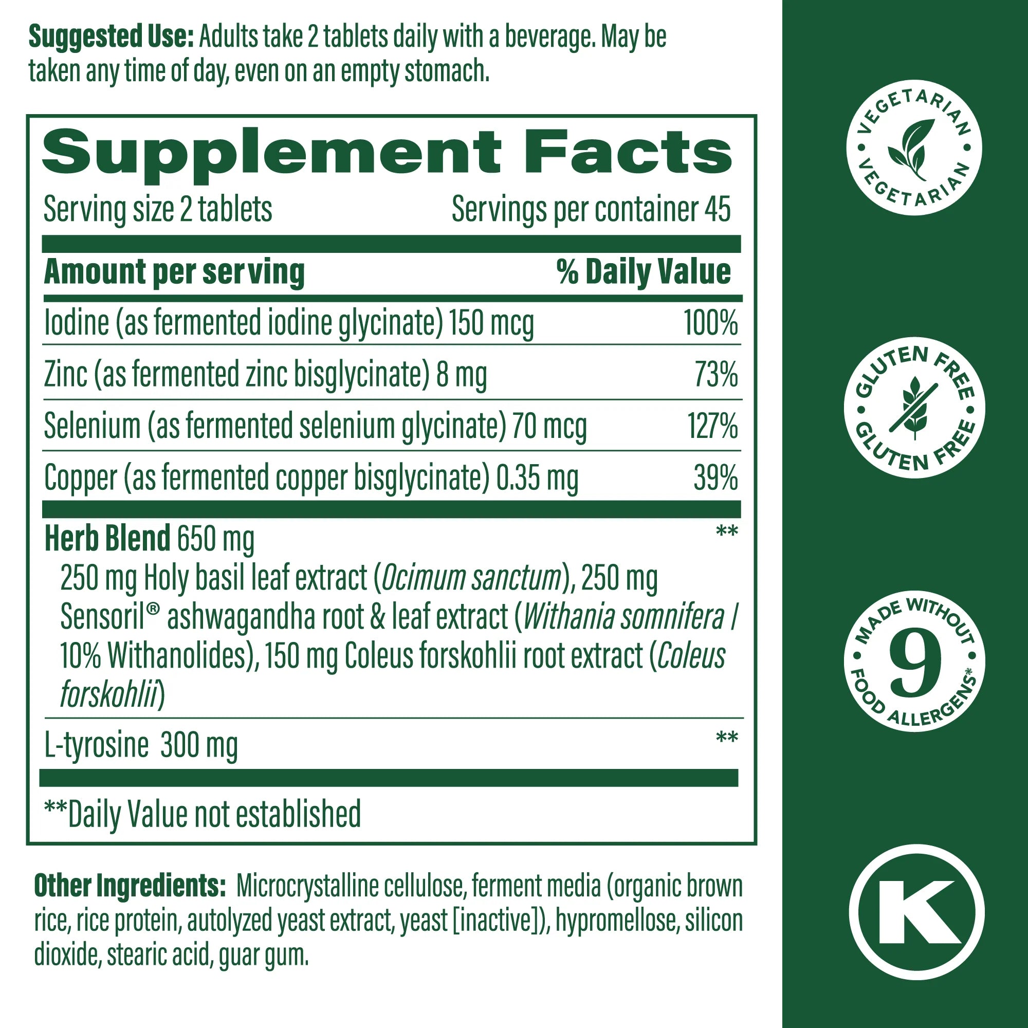 Thyroid Strength® - Schildklier Formulering - 60 tabletten