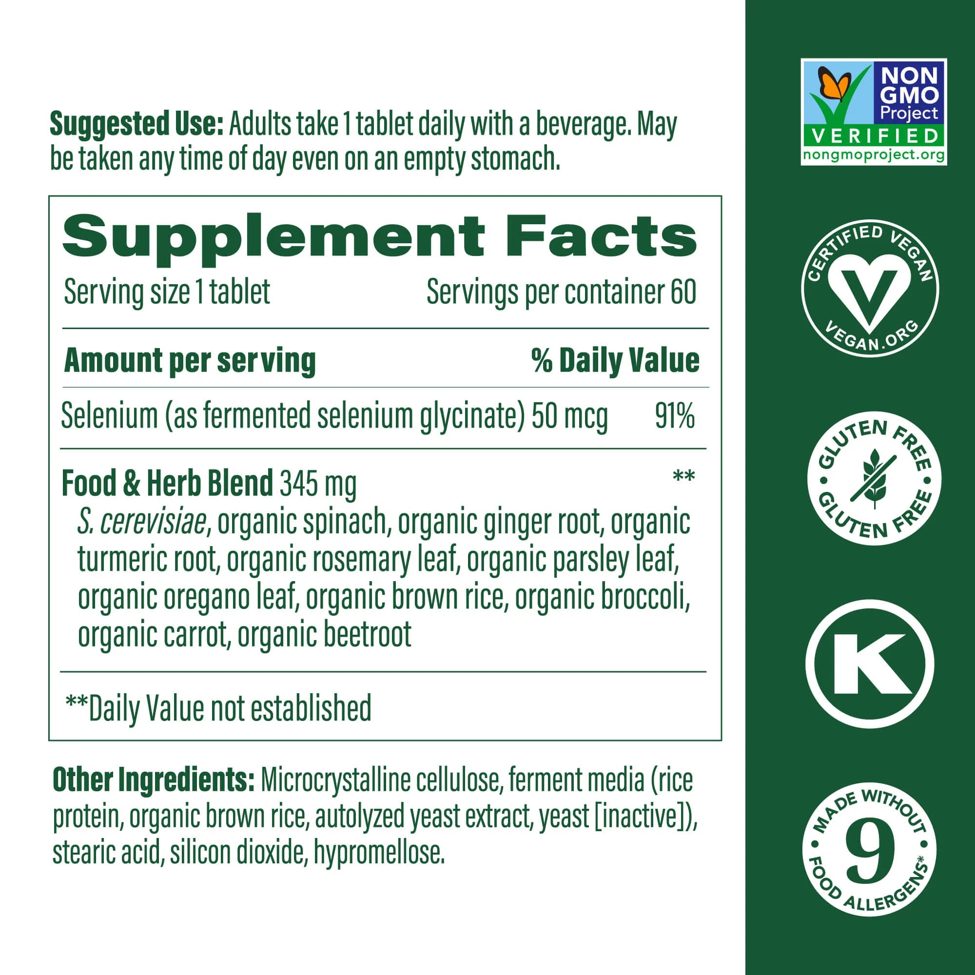 Selenium - 60 tabletten