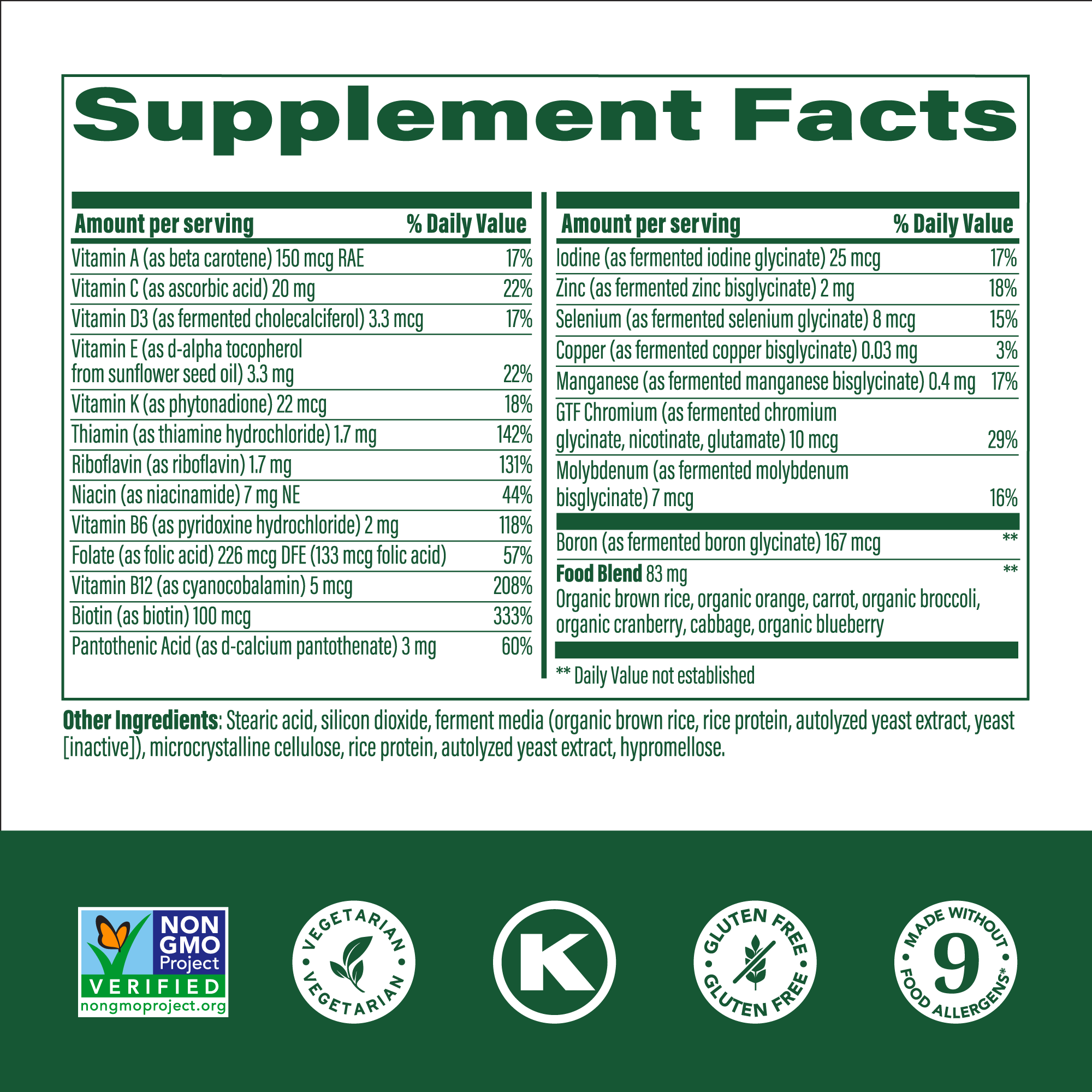 Kids One Daily - Multivitaminen - 60 tabletten