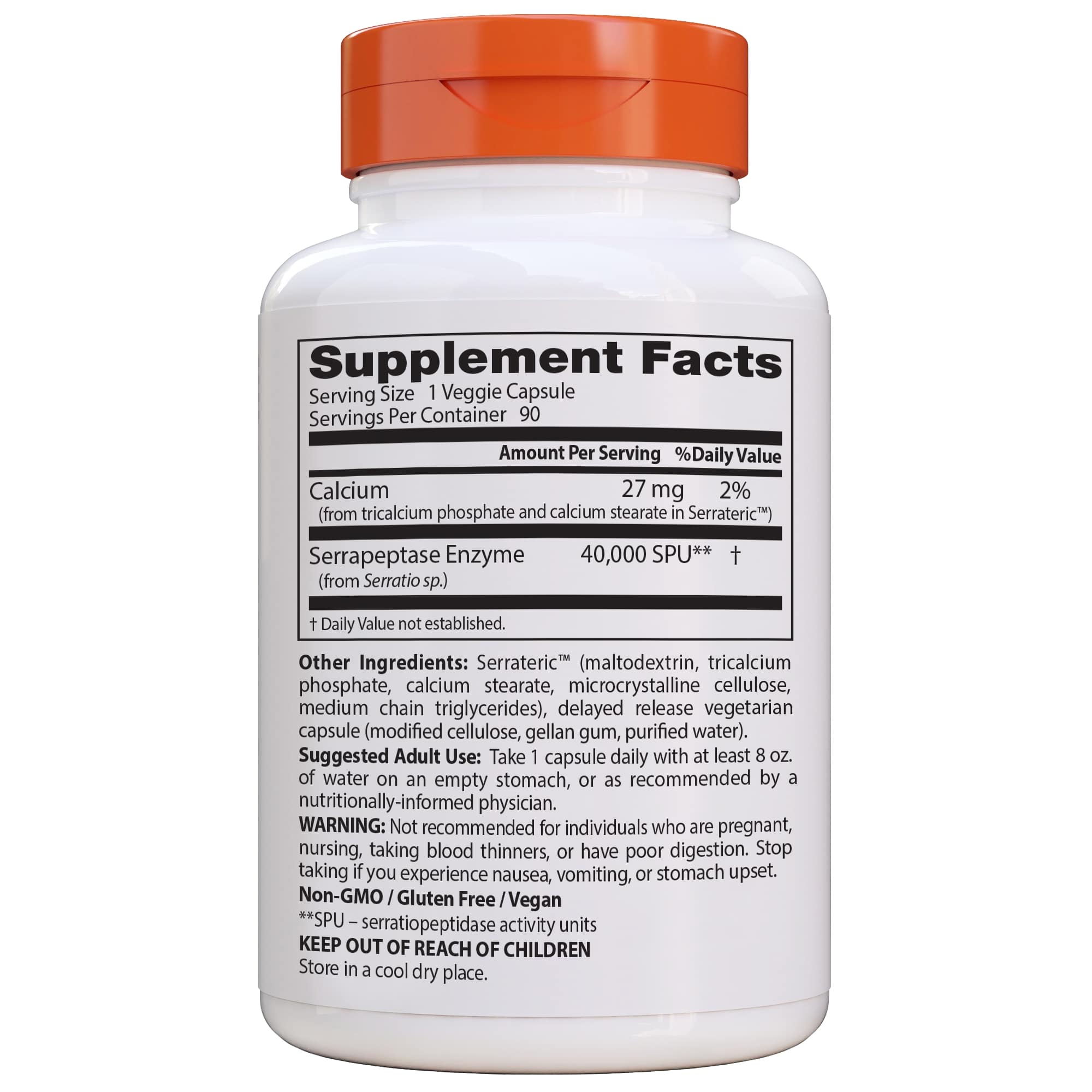 Doctor's Best - Serrapeptase - 40.000 units