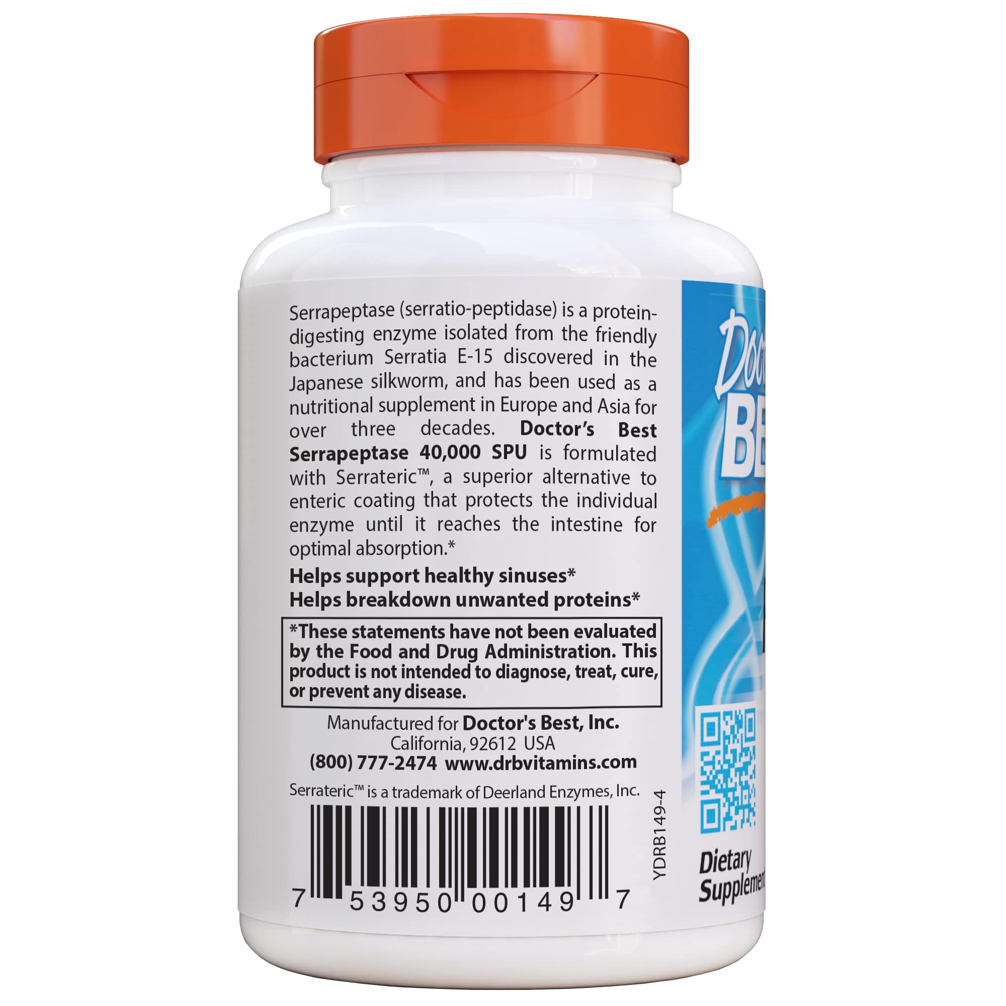 Doctor's Best - Serrapeptase - 40.000 units