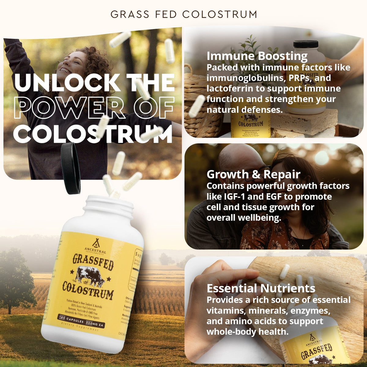 Rundercolostrum - Grasgevoerd - 180 capsules – afbeelding 5
