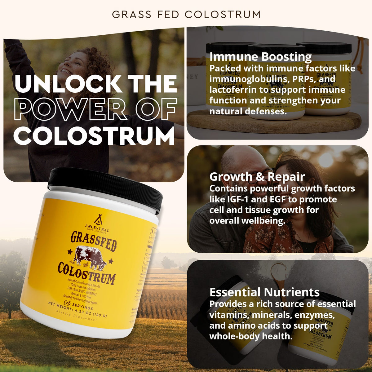 Grasgevoerde Runder Colostrum Poeder - 119 gram – afbeelding 5