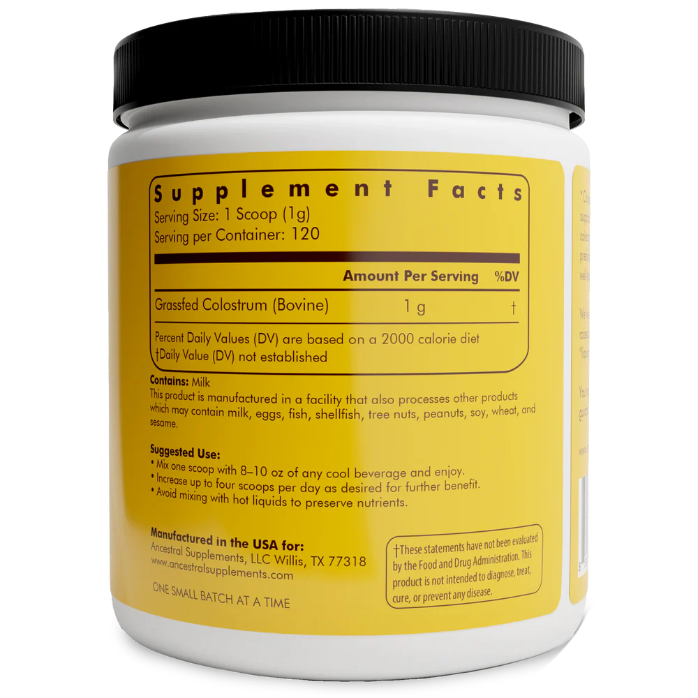 Grasgevoerde Runder Colostrum Poeder - 119 gram