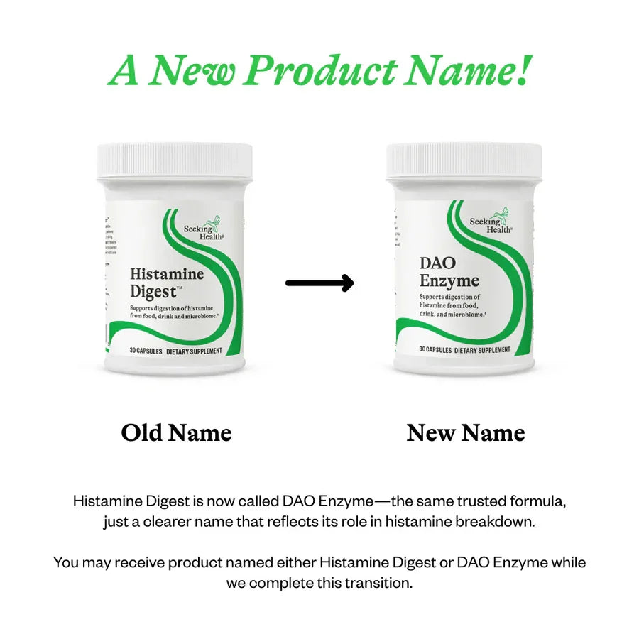 DAO enzyme capsules DAOgest 90 capsules - Seeking Health