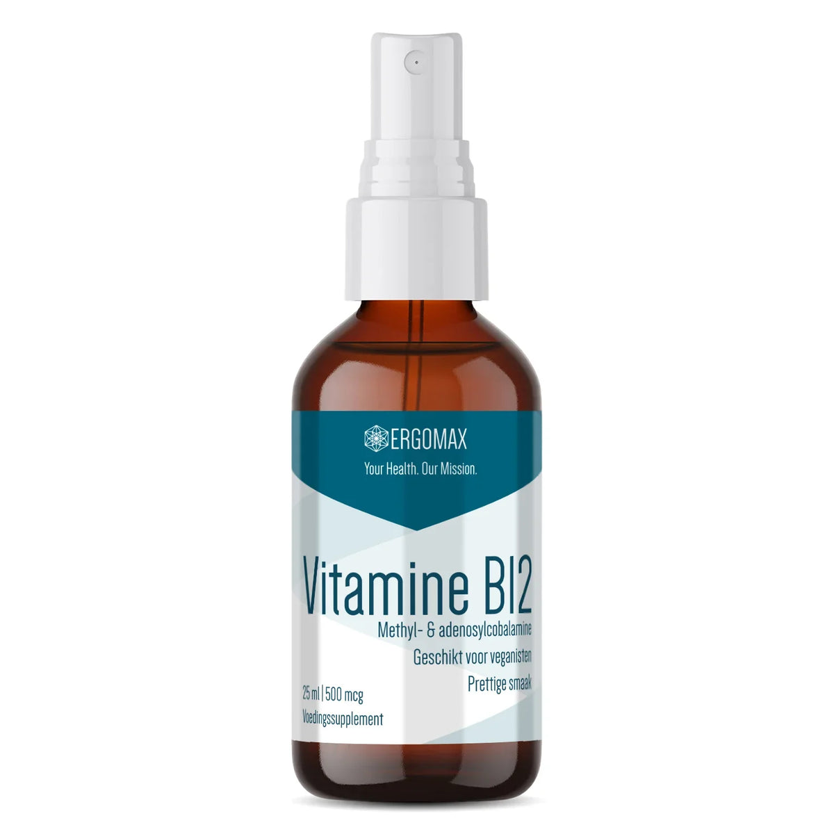 Vitamine B12 spray met methylcobalamine en adenosylcobalamine in verpakking