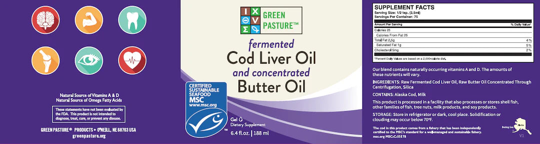 Gefermenteerde Levertraan & Boterolie Gel – Naturel