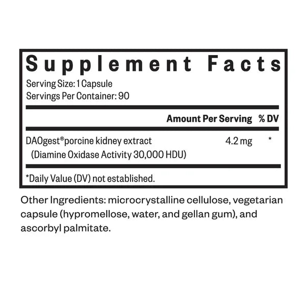 DAO enzyme ingrediënten DAOgest