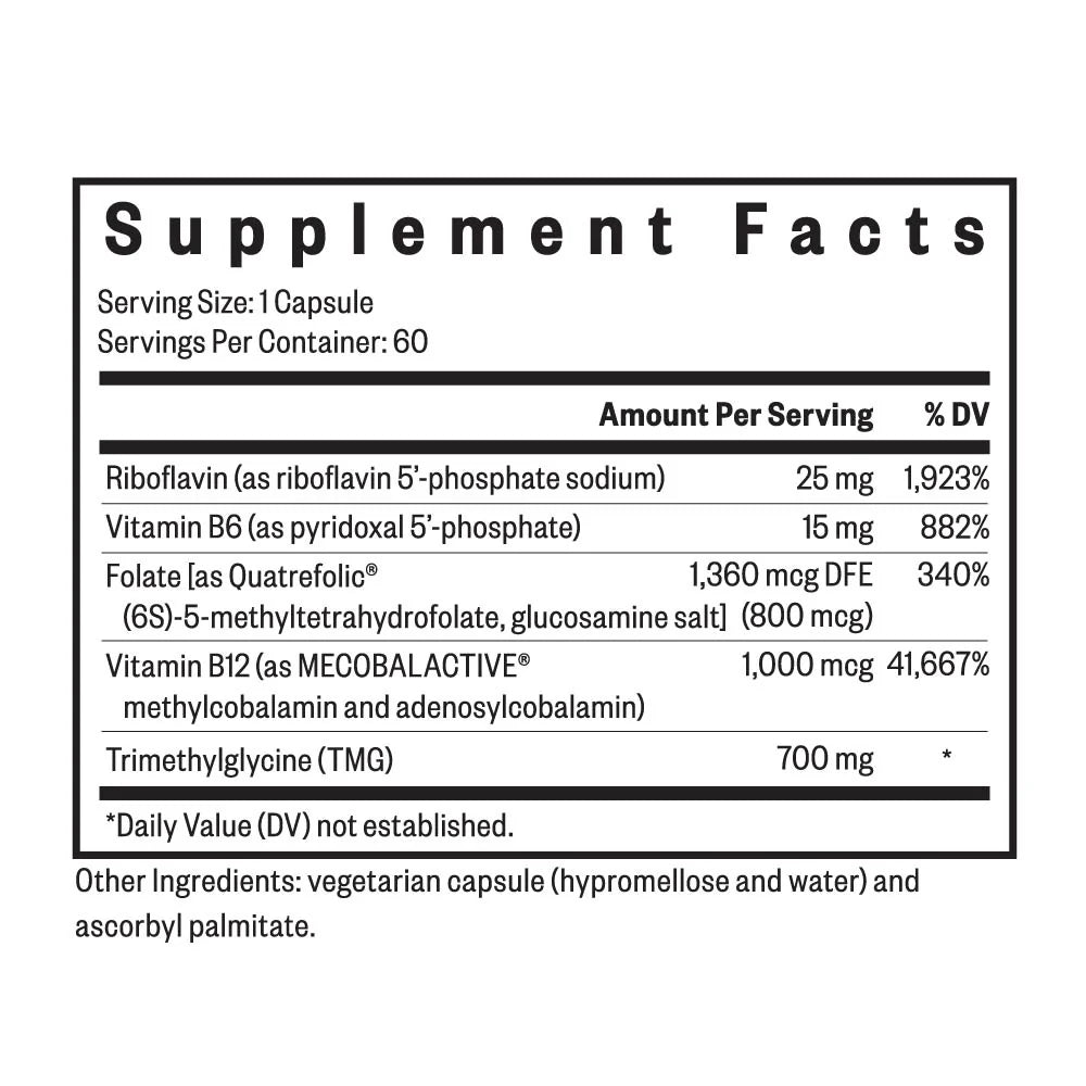 Homocysteine Nutrients - 60 capsules
