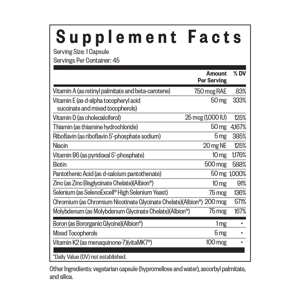Multivitamin One Sensitive - 45 capsules