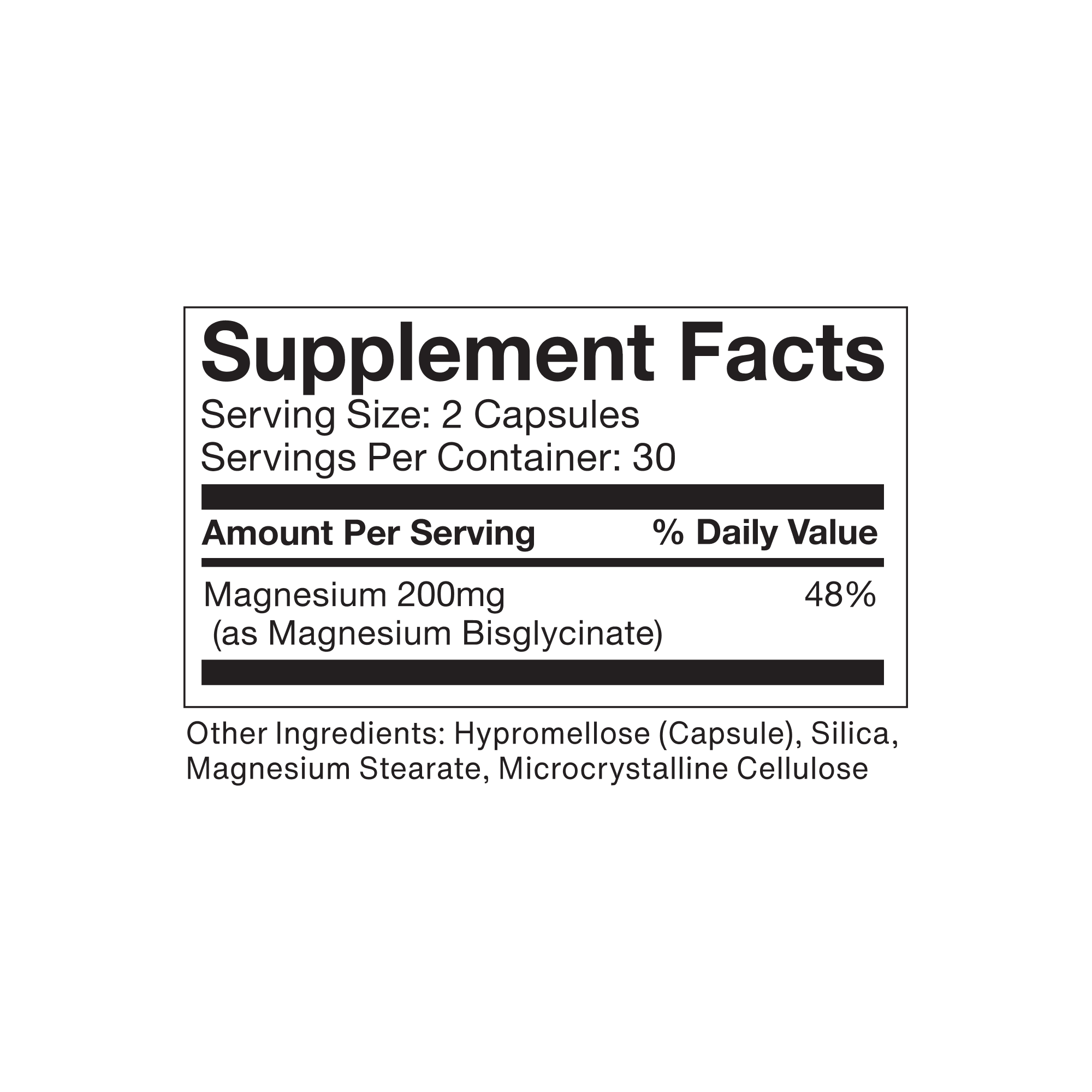 Magnesium bisglycinaat - 30 capsules