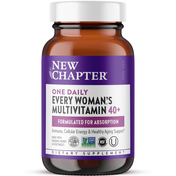 New Chapter Every Woman's One Daily 40+ multivitamine, glazen pot met 48 tabletten