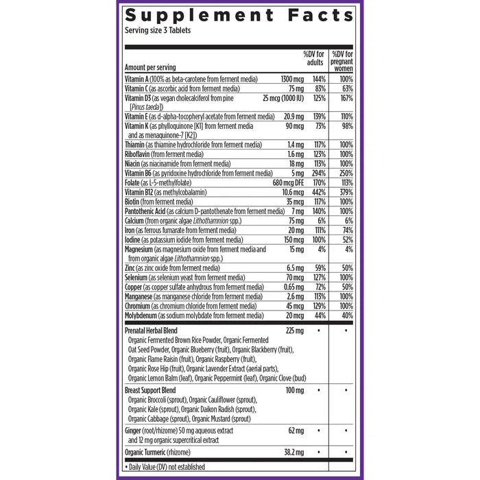 Advanced Perfect Prenatal Multivitamin - 96 tabletten