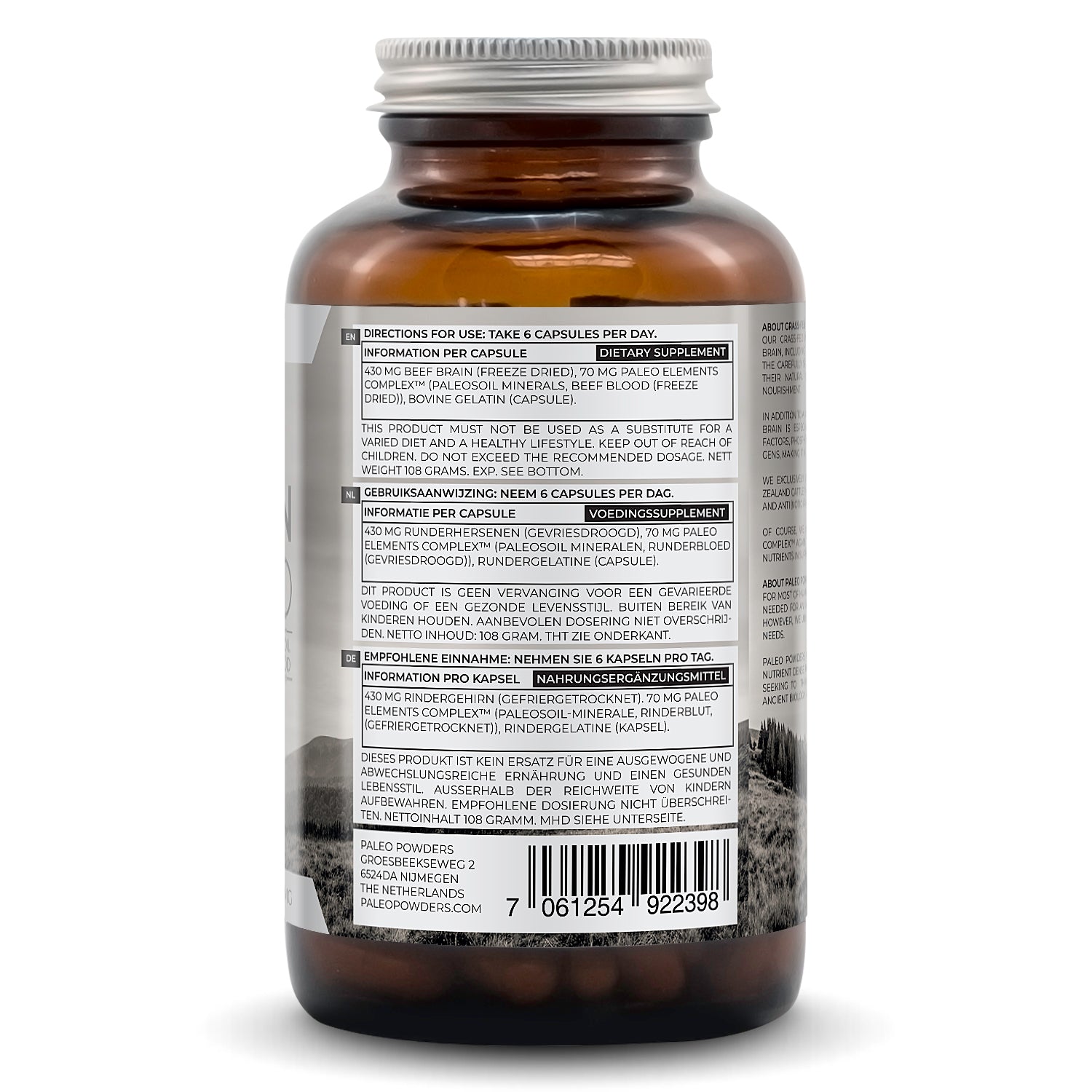 Runder Hersenen - Grasgevoerd - 180 capsules