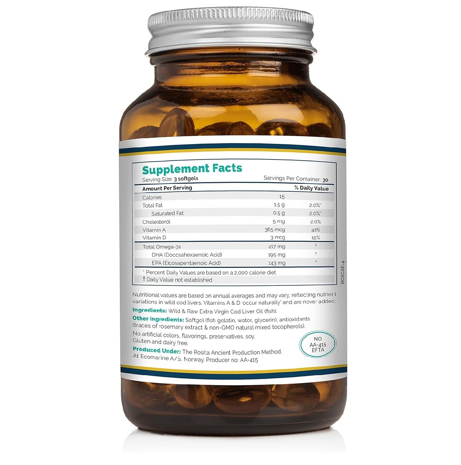 Extra Virgin Kabeljauw Levertraan - 90 softgels